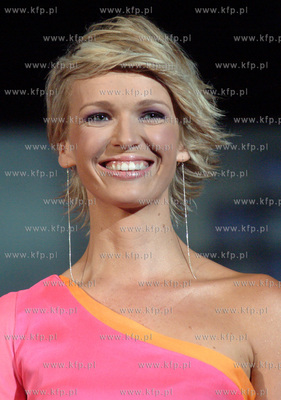 Festiwal Piosenki w Sopocie. Prowadzaca festiwal Maga...