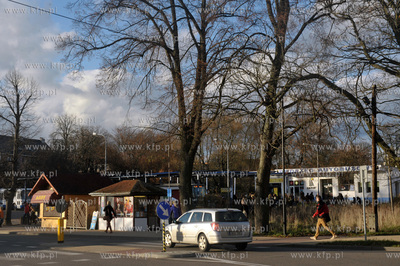 Kartuzy na Kaszubach. Okolice dworca autobusowego....