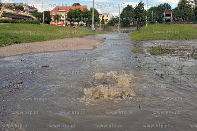 Gdańsk Wrzeszcz  po intensywnych opadach deszczu....