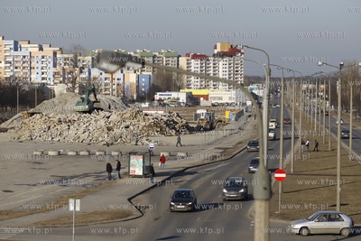 Gdansk Zaspa.Al.Jana Pawla II. Widok z wiaduktu.
08.03.2011
fot.Krzysztof...