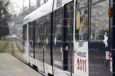 Gdansk. Prezentacja jednego z gdanskich tramwajow D...