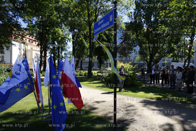 Sopot. Uroczystosc nadania nazwy Skwer Czesława Milosza...