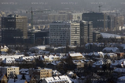 Widok z wiezy widokowej na Pacholku w Gdansku Oliwie....