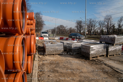 Remont nawierzchni al. Hallera w Gdańsku. 19.03.2026...