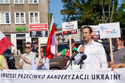 Targ Rybny w Gdańsku Protest aktywistów z Fundacji...