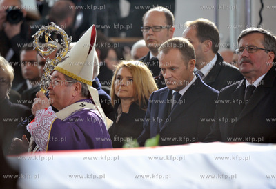 Gdansk. Bazylika Mariacka. Pogrzeb Macieja Plazynskiego,...