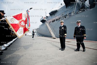 Gdynia. Nabrzeze Pomorskie. Uroczyste powitanie japonskiego...