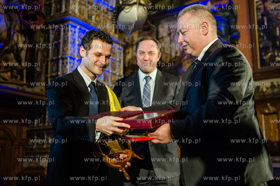 Gdansk. Dwor Artusa. Gala wreczenia nagrod dla zeglarzy...