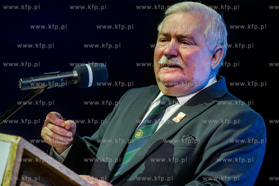 Gdansk. Europejskie Centrum Solidarnosci. Wystapienie...