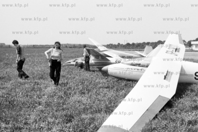 Lotnisko Areoklubu Gdańskiego w Pruszczu Gdanskim....