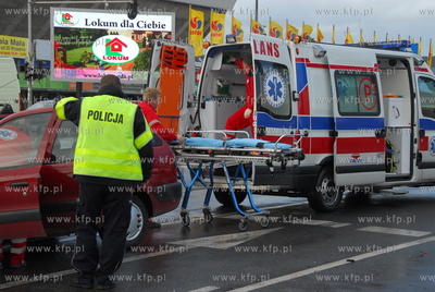 Gdansk. Wypadek na skrzyzowaniu al. Grunwaldzkiej i...
