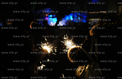 Gdynia. Skwer Kosciuszki. Mieszkancy Gdyni swietuja...