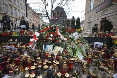 Pozegnanie pary Prezydenckiej na Krakowskim Przedmeisciu...