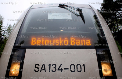 Bytów. Happening promujacy projekt Pomorskiej Kolei...