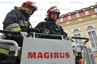 Sopot. Wspolne cwiczenia strazy pozarnej, policji,...
