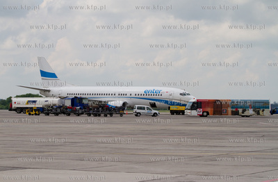 Port Lotniczy Gdansk im. Lecha Walesy. Nz.Boeing 737...