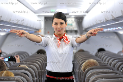 Lotnisko w Gdansku. Prezentacja nowego samolotu airbusa...