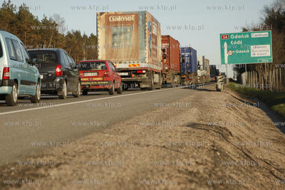 Korek na obwodnicy Trojmiasta spowodowany przebudowa...