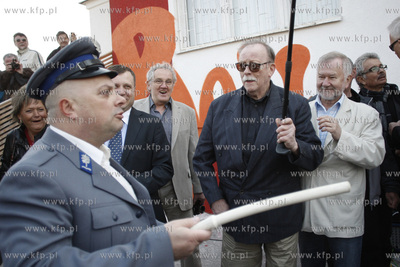 Sopot. ul. Drzymały.  Odsloniecie  muralu z wizerunkiem...