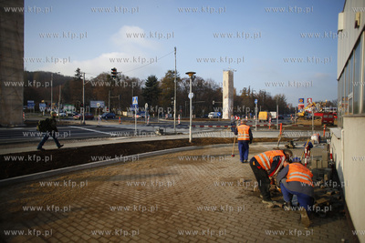 Sopot/Gdansk. Budowa Drogi Zielonej laczacej Al Niepodleglosci/Grunwaldzka...