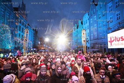 Gdansk. Dlugi Targ. Koncert Cała Polska śpiewa kolędy...