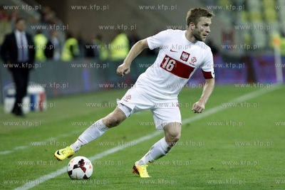 Gdansk. PGE Arena. Mecz towarzyski Polska- Dania. Nz....