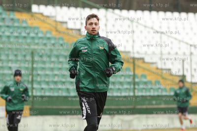 Gdańsk. Stadion przy ul. Traugutta. Trening drużyny...