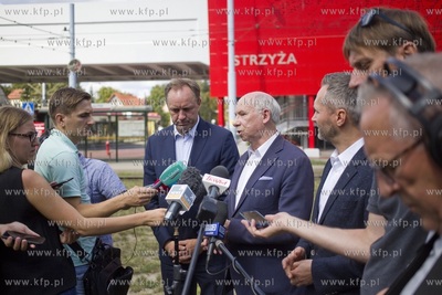 Gdańsk Strzyża. Konferencja prasowa Mieczysława...