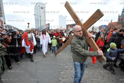 Wielki Piatek. Misterium Meki Panskiej na ulicach Gdanska...