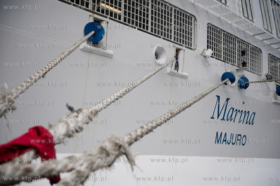 Port w Gdyni. Nabrzeze Stanow Zjednoczonych. Wizyta...