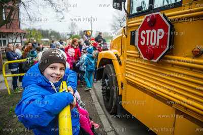 Gdansk. Pierwsza przejazdzka oryginalnego, amerykanskiego,...