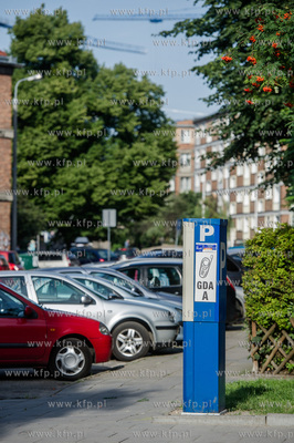 Gdansk. Ul. Zamkowa. Wprowadzona strefa platnego parkowania.
03.08.2015
fot....