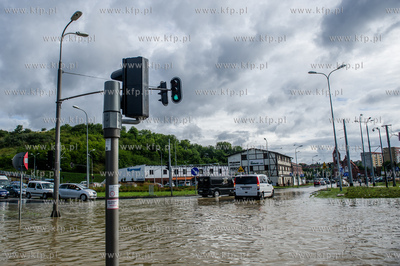 Gdańsk. Skutki silnych opadow, które przeszły nad...