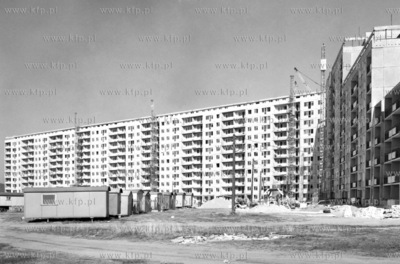 Budowa osiedla Gdansk - Zaspa, budynki przy ul.Pilotow...