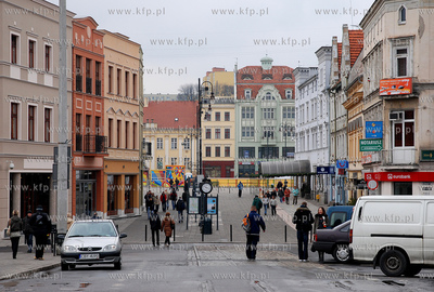 Bydgoszcz. Stare Miasto - ul. Mostowa, widok na Stary...