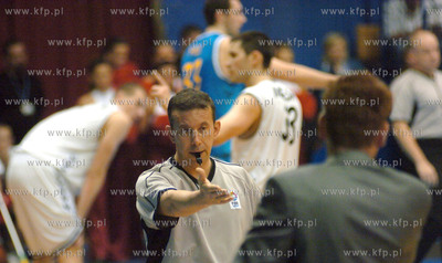 Mecz koszykowki Energa Czarni Slupsk-Cajasol Sewilla/Hiszpania/....