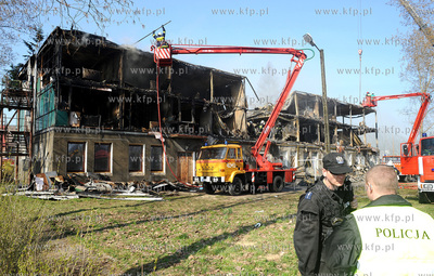 Kamien Pomorski/Zachodniopomorskie. Pozar hotelu socjalnego...