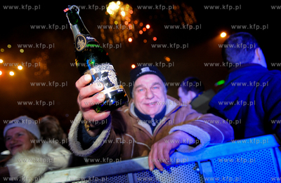 Gdynia. Skwer Kosciuszki. Mieszkancy Gdyni swietuja...