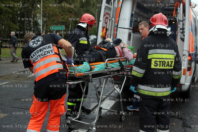 W okolicach Chojnic na skrzyzowaniu drogi krajowej...