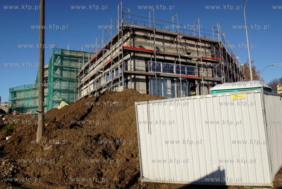 Gdańsk. Suchanino. Budowa nowego centrum handlowego...