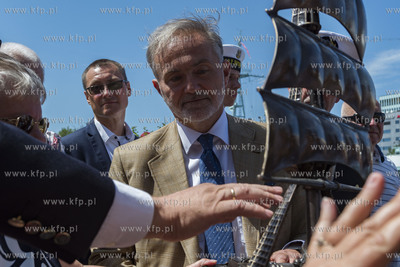 Gdynia. Odsłonięcie makiety słynnego polskiego żaglowca...