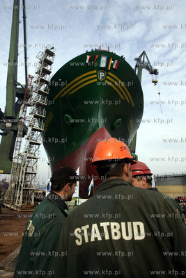 Stocznia Gdansk. S.A. Wodowanie statku WESTERDIEK,...