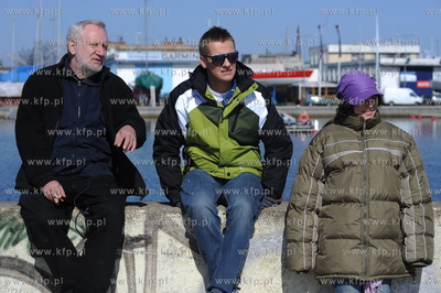 Gdynia. Waldemar Szarek (rezyser), Katarzyna Cichopek-Hakiel...