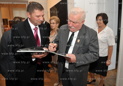 Urodziny Lecha Walesy w Palacu Opatow w Gdansku Oliwie....