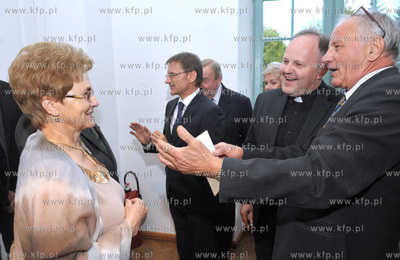 Urodziny Lecha Walesy w Palacu Opatow w Gdansku Oliwie....