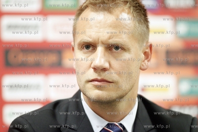 Gdansk. PGE Arena. Konferencja prasowa reprezentacji...