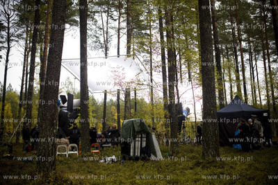 Lasy piaśnickie koło WejherowaPlan zdjęciowy filmu...