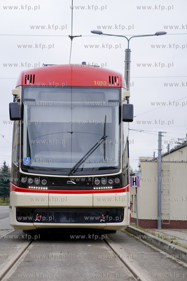 Zajezdnia tramwajowa Wrzeszcz GAiT. Tramwaj PESA 128...