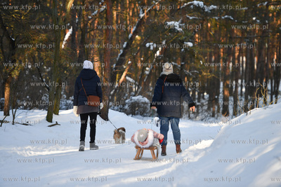 Zimowy spacer po plaży w Sobieszewie 13.02.2021 fot....