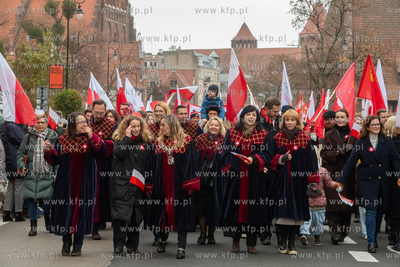 Gdańsk. Parada z okazji Narodowego Święta Niepodległości....